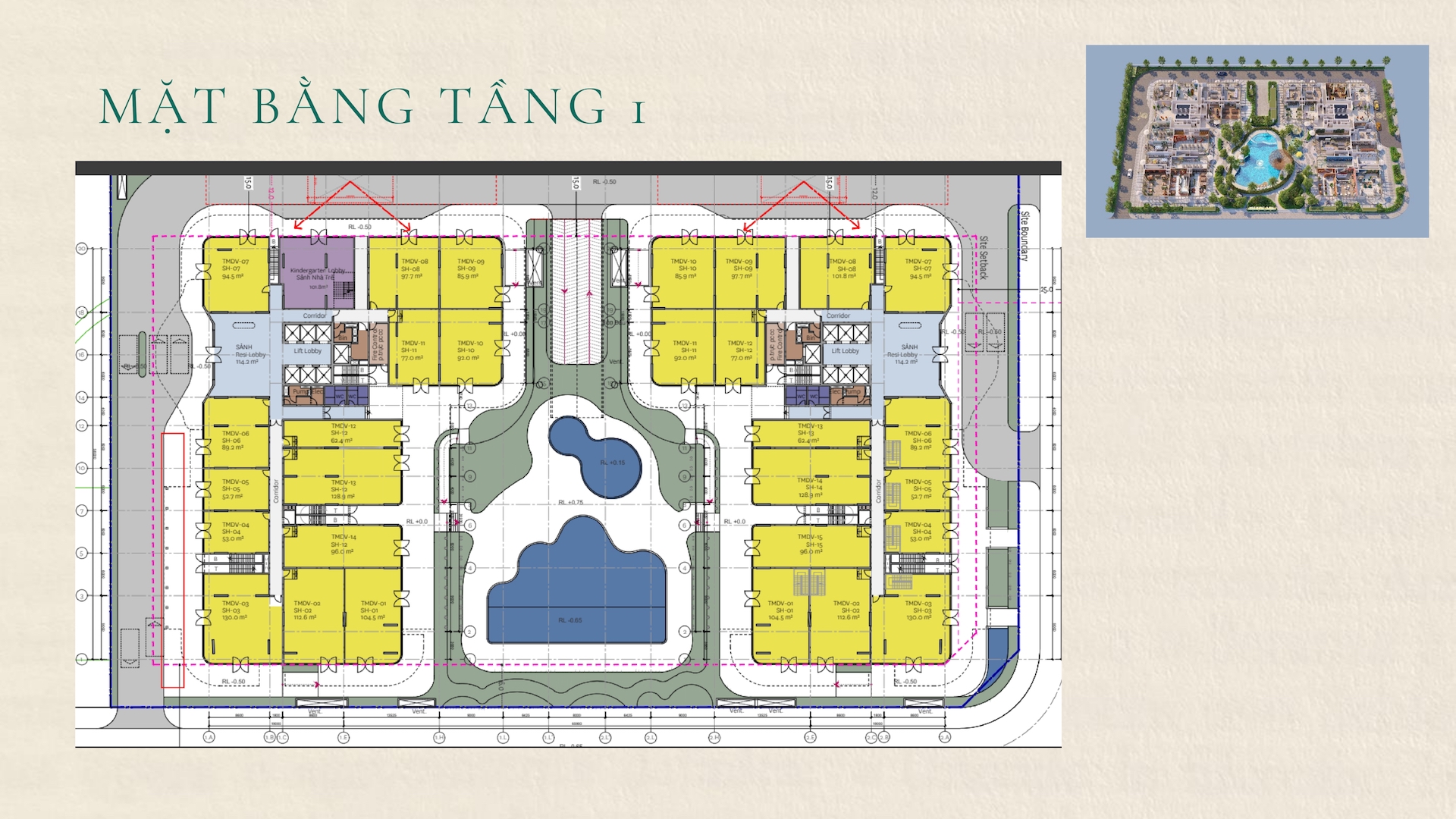 Mặt bằng thiết kế Meypearl Ciel Phú Quốc và nghệ thuật tối ưu hóa không gian căn hộ