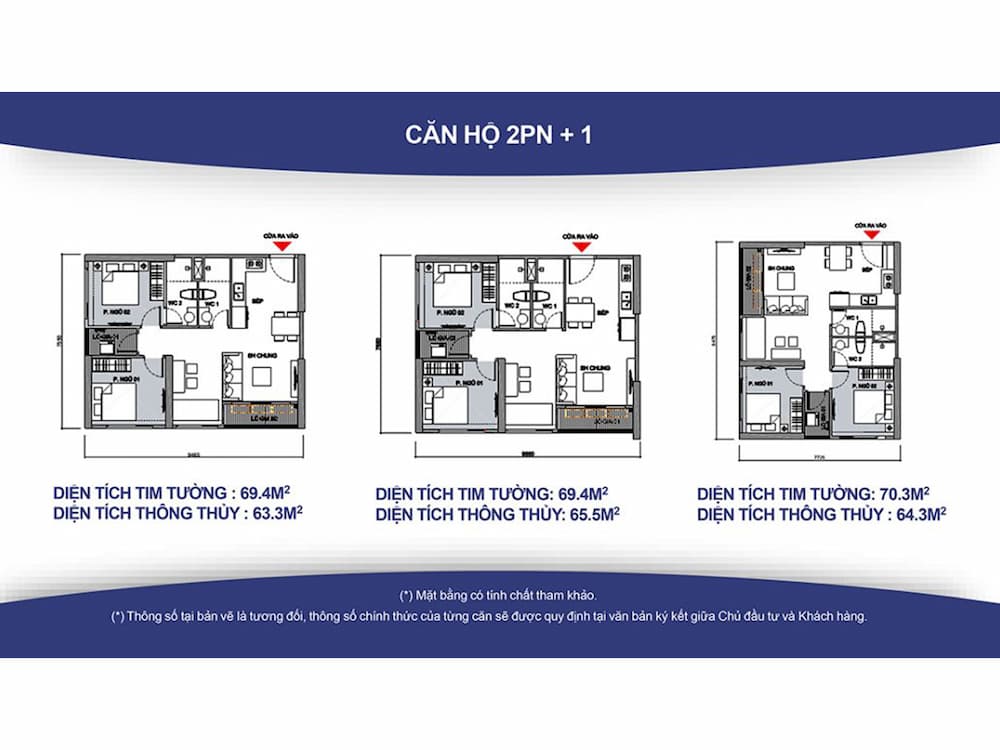 Căn hộ 2 phòng ngủ Vinhomes Smart City