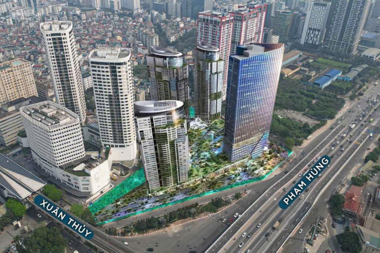 Đường đến dự án Sun Feliza Suites Xuân Thủy