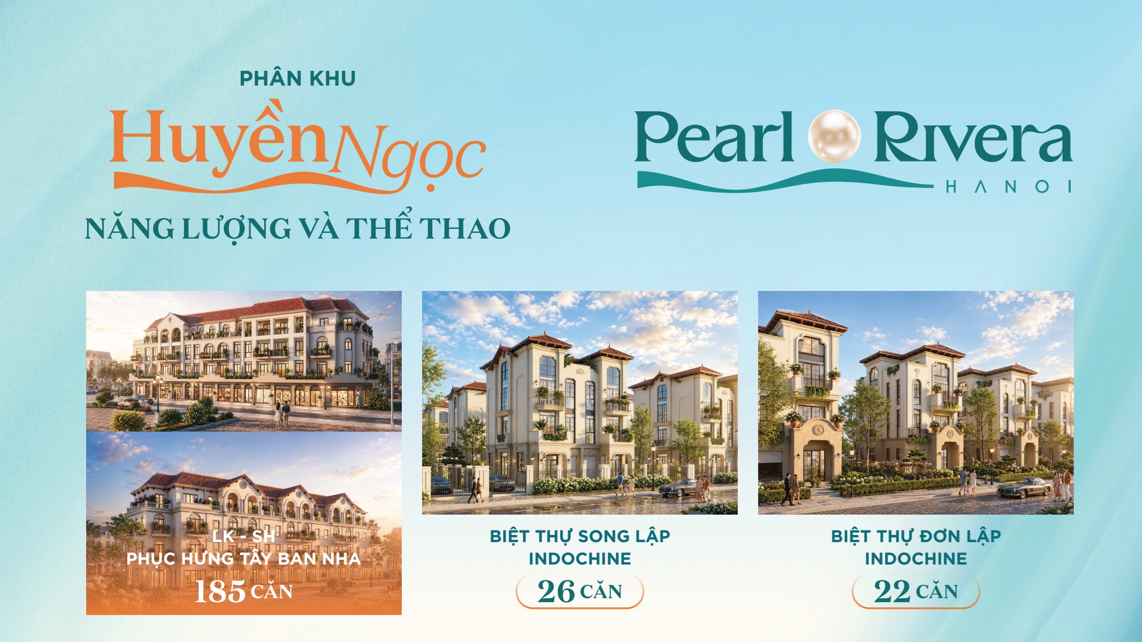 Phân khu Huyền Ngọc Pearl Rivera Hà Nội và không gian thể thao tràn đầy năng lượng