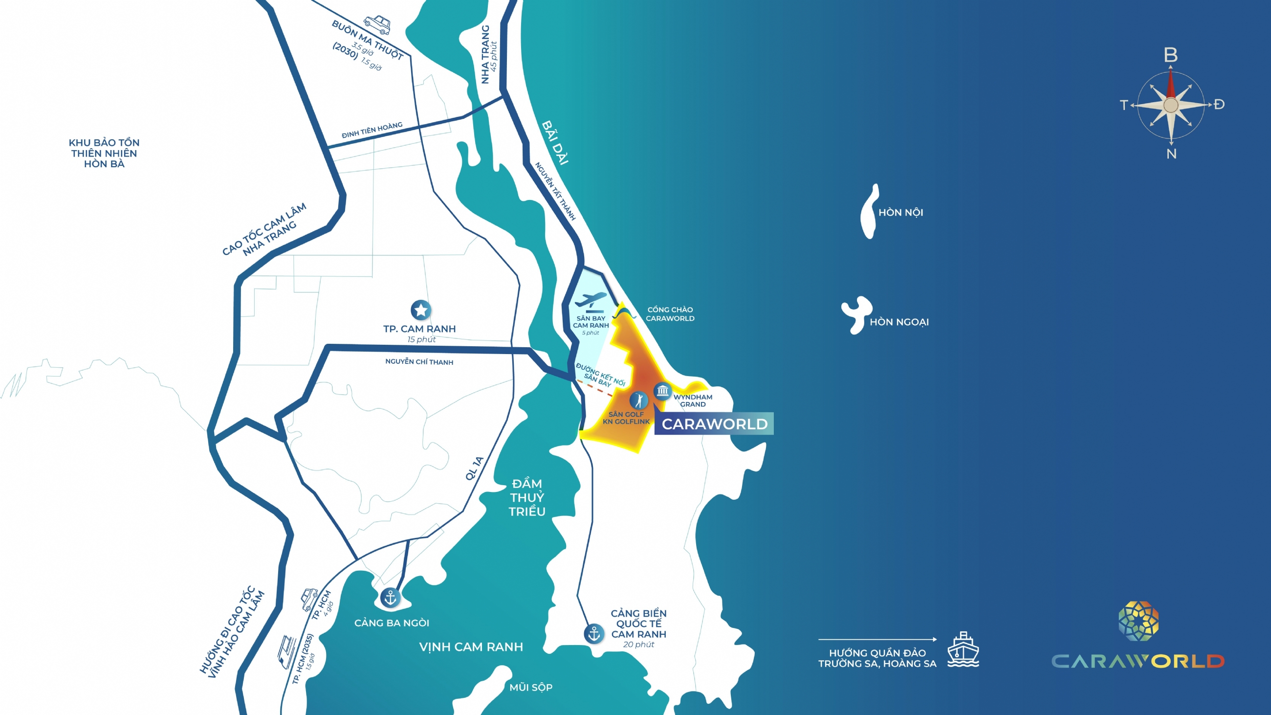 Vị trí CaraWorld Cam Ranh