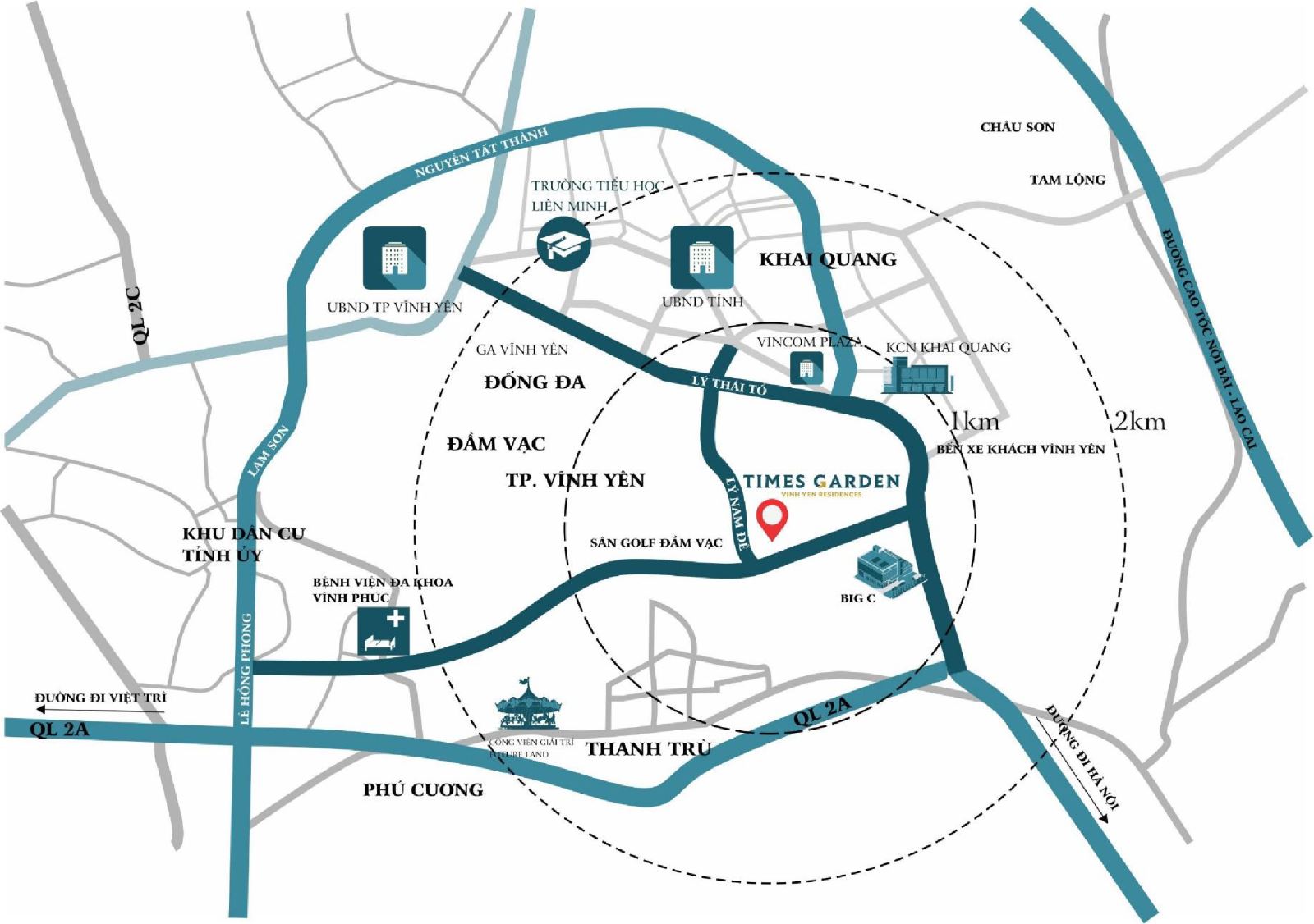 Vị trí dự án Times Garden