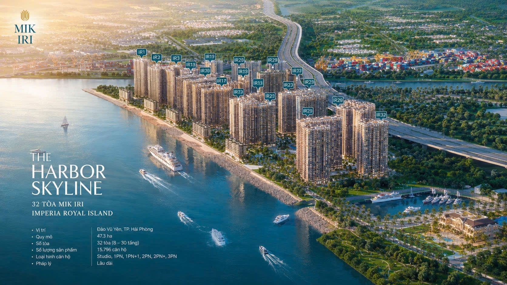 Tổng quan The Harbor Skyline và biểu tượng sống kiêu hãnh tại đảo Vũ Yên
