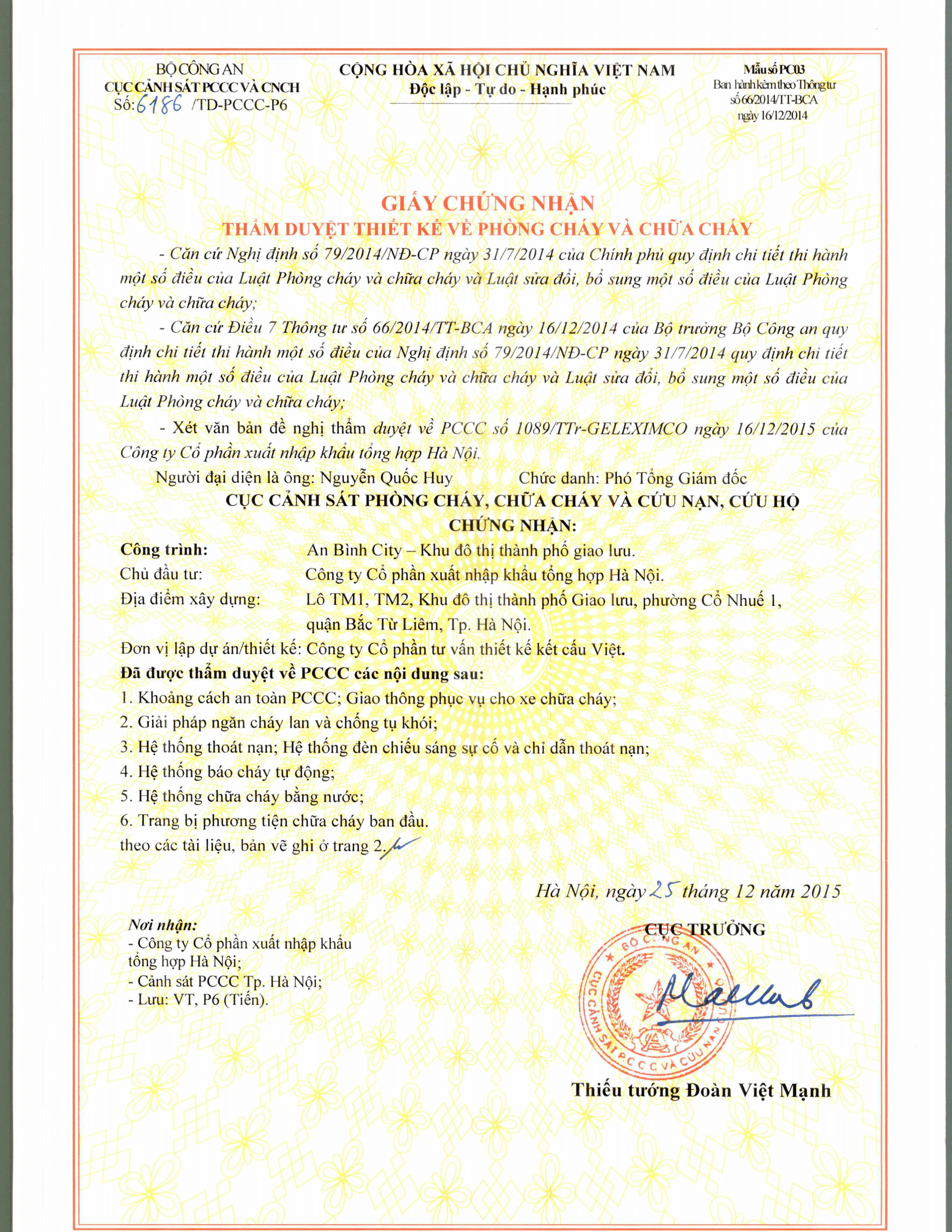 Giấy tờ pháp lý An Bình City 4