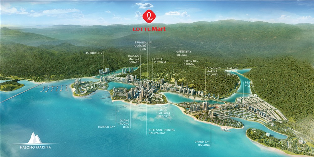 Đường đến Sky M BimLand Marina Hạ Long