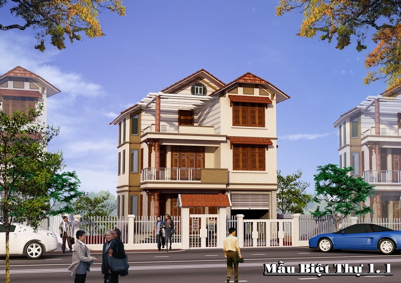 Mẫu biệt thự Khu đô thị Hà Phong Mê Linh