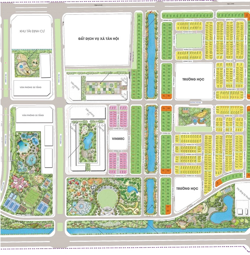 Mặt bằng thiết kế Vinhomes Golden City Dương Kinh
