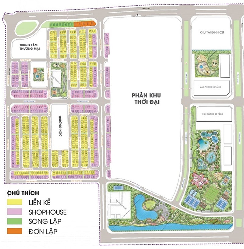 Mặt bằng thiết kế Vinhomes Golden City Dương Kinh