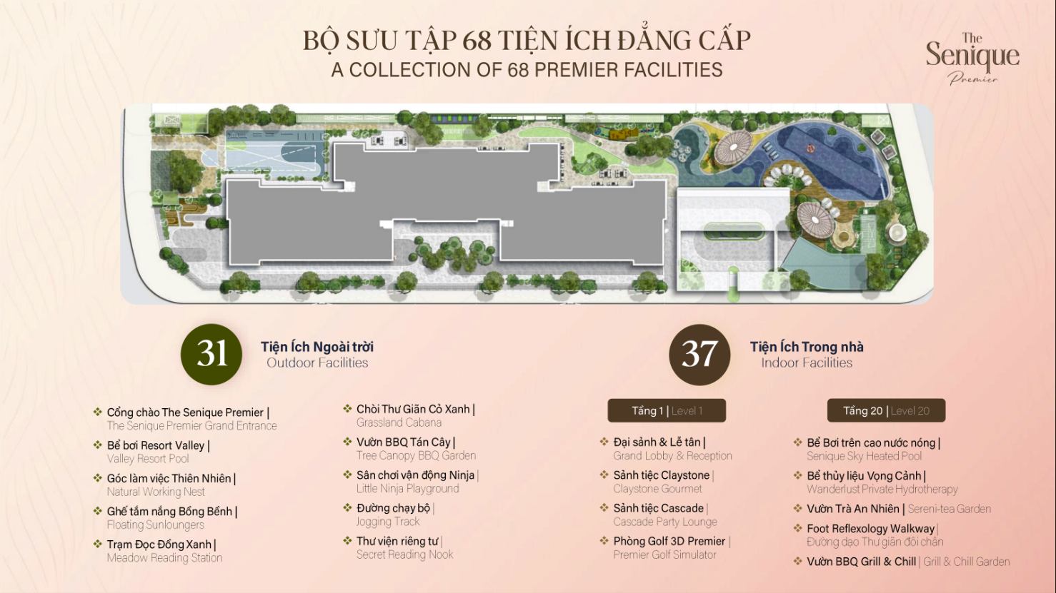 Chung cư The Senique Premier - Chuẩn sống khác biệt tại Ocean Park Gia Lâm