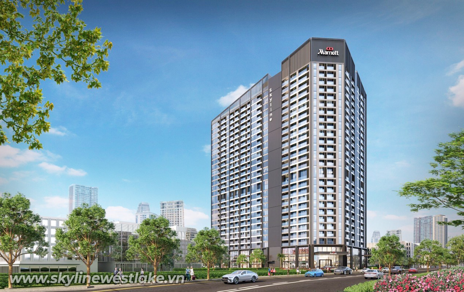 Cho thuê căn hộ chung cư 2 phòng ngủ Skyline Westlake