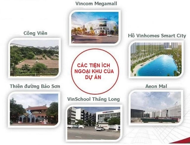Tiện ích ngoại khu dự án Khu đô thị Thiên đường Bảo Sơn