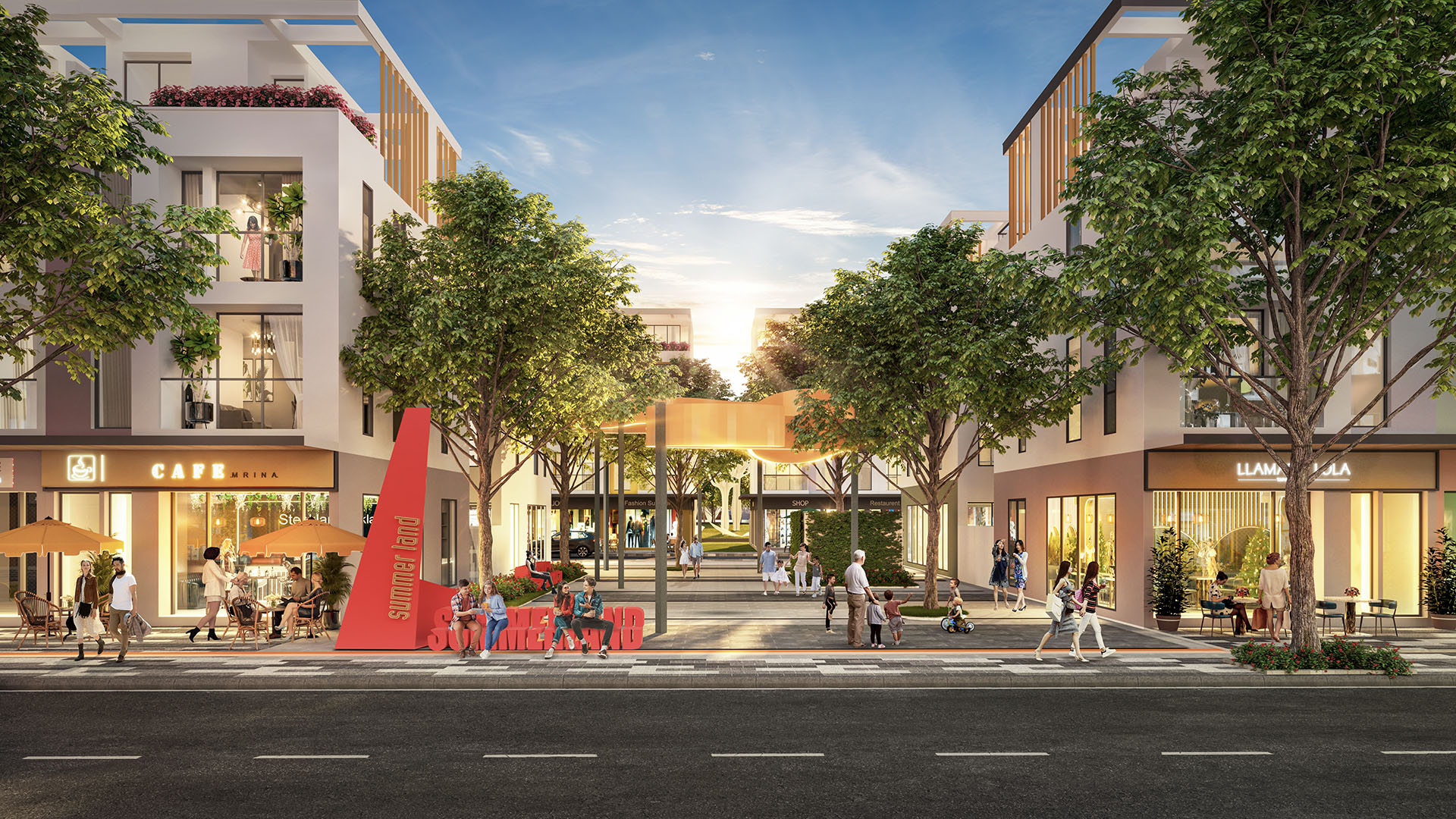 Bán nhà phố shophouse The Infinity Meyhomes Capital Phú Quốc