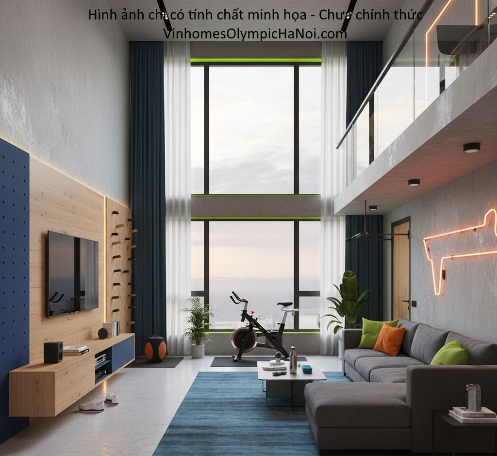 Cho thuê căn hộ 1 phòng ngủ Vinhomes Global Sportia Hà Nội Ngọc Hồi