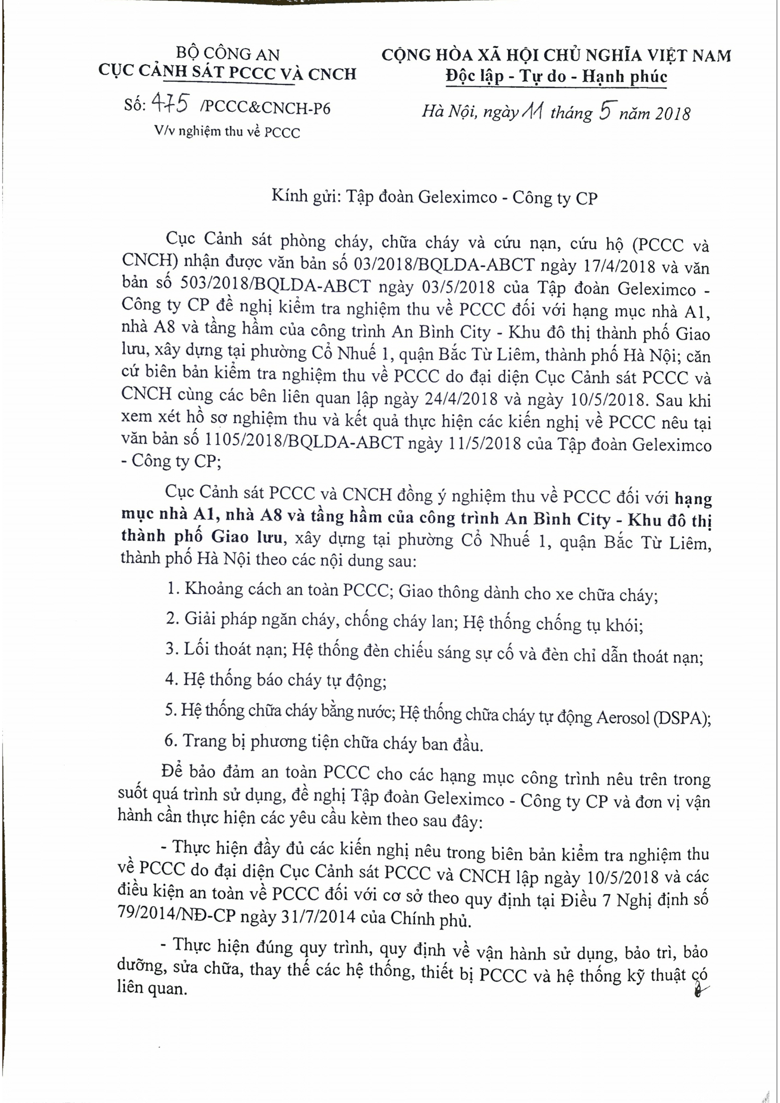 Giấy tờ pháp lý An Bình City 6