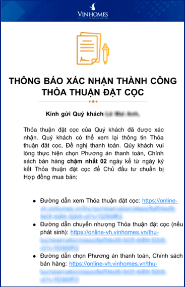 Thủ tục mua căn hộ Vinhomse Gallery Giảng Võ