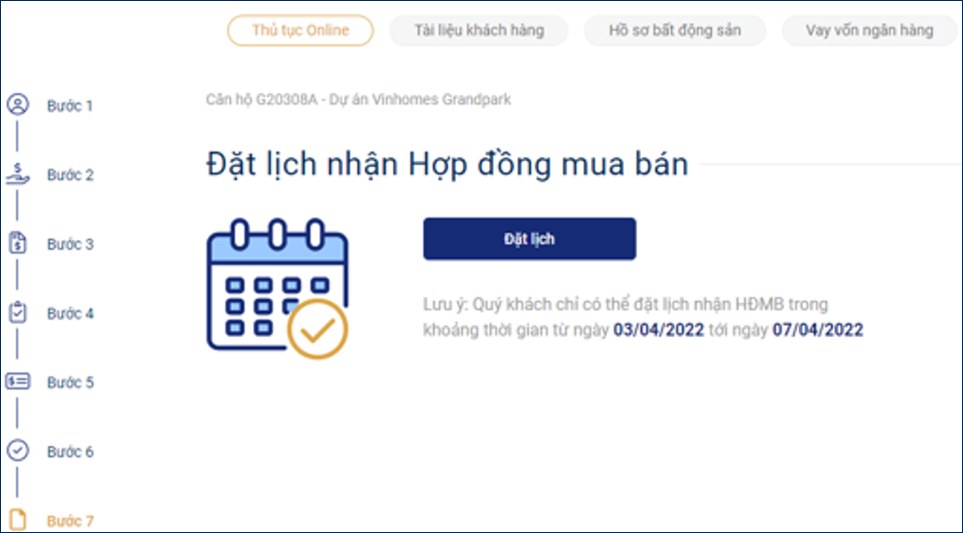 Thủ tục mua căn hộ Vinhomes Gallery Giảng Võ