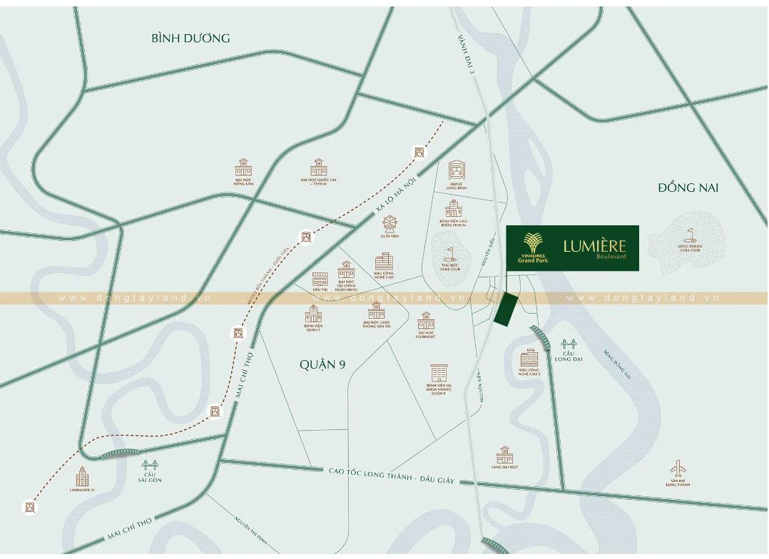 Vị trí LUMIÈRE Boulevard và tâm điểm siêu kết nối giao thương tại Thủ Đức
