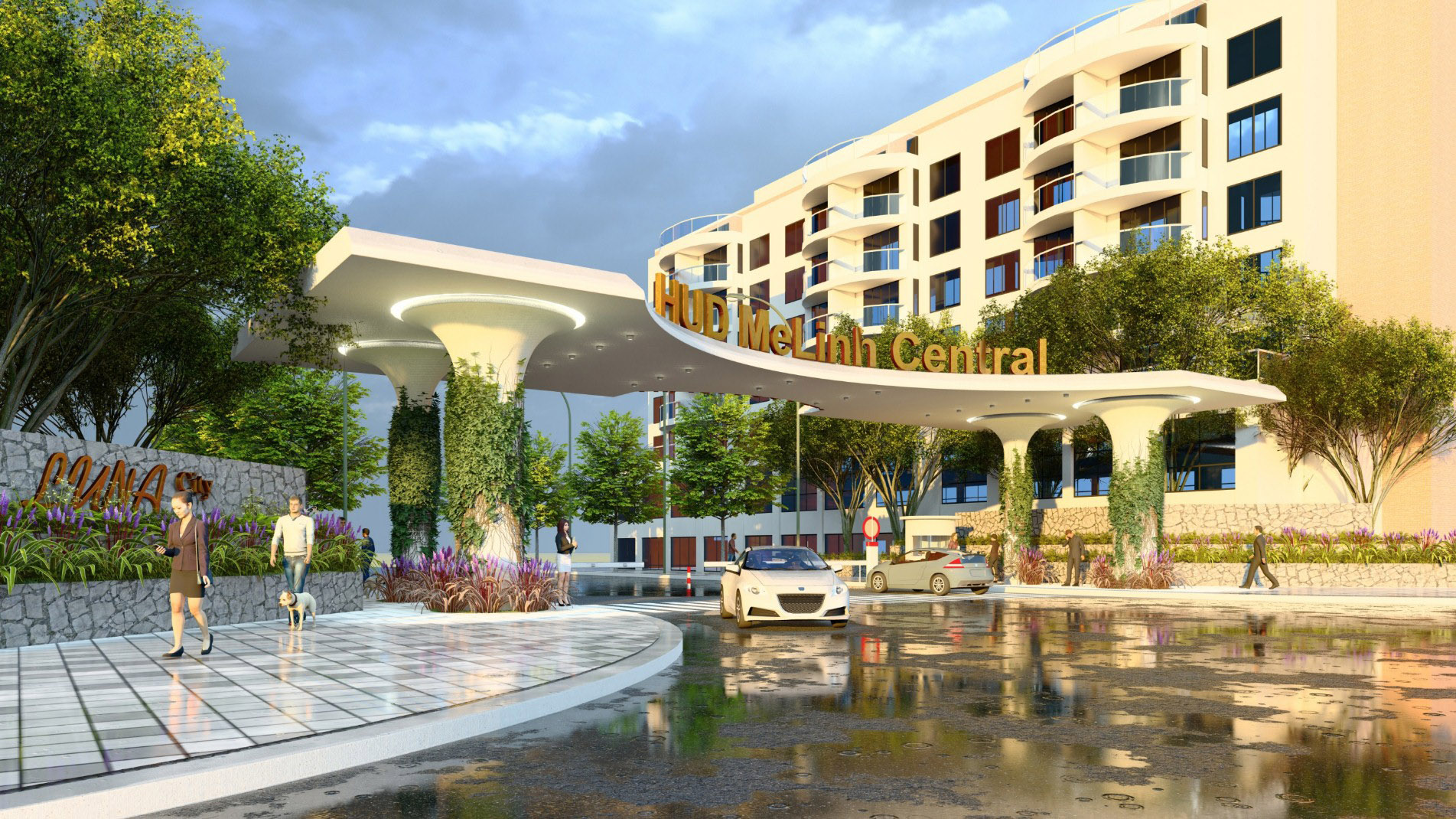 Phong cách kiến trúc và xây dựng HUD Mê Linh Central