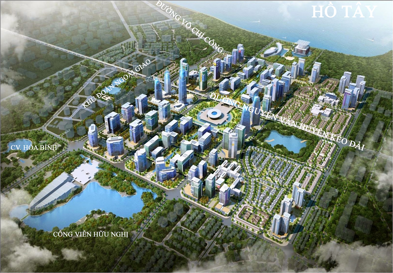 Cho thuê biệt thự Tây Hồ - Cảnh quan