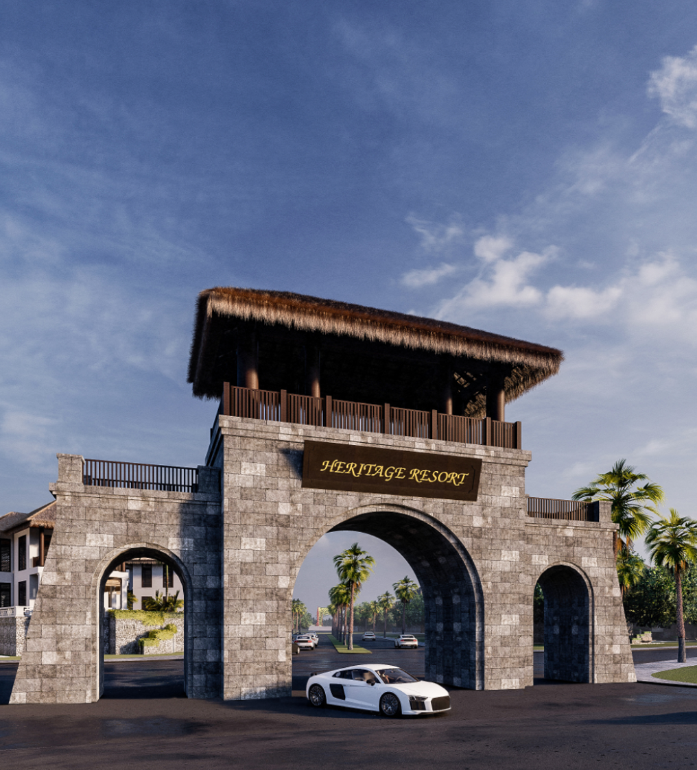 Cổng dự án Sunshine Heritage Resort