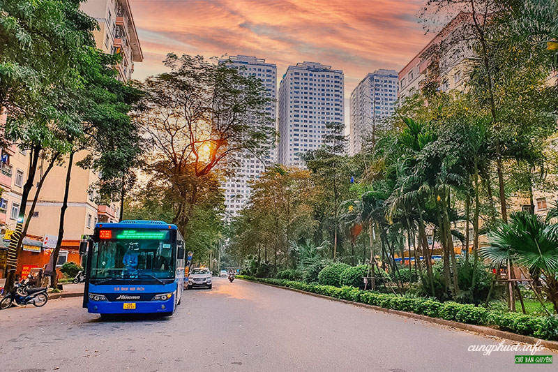 Đường đi đến khu đô thị Văn Phú