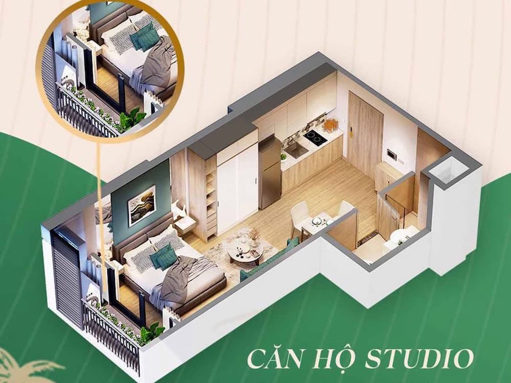 Căn studio The Pavilion Vinhomes OCean Park