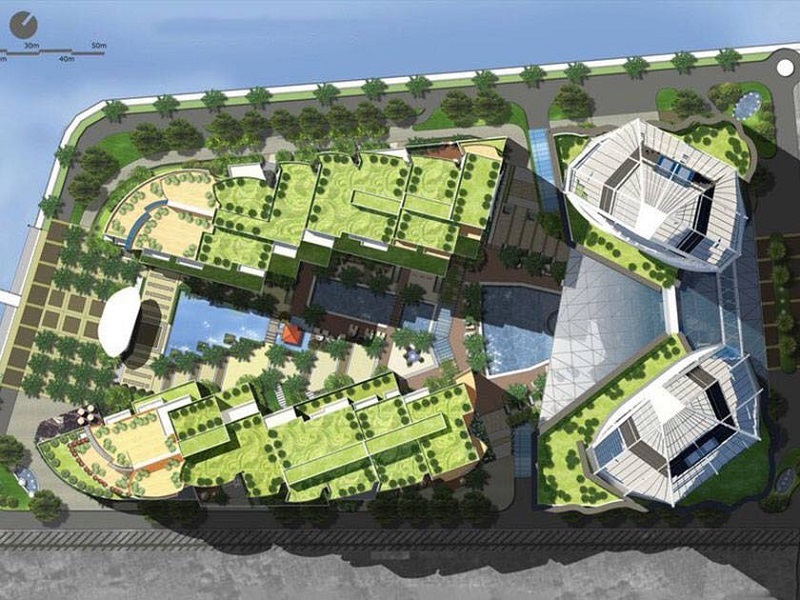 Cho thuê căn hộ chung cư 4 phòng ngủ Sun Grand City Quảng An