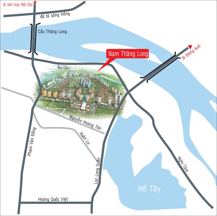Vị trí khu đô thị Ciputra