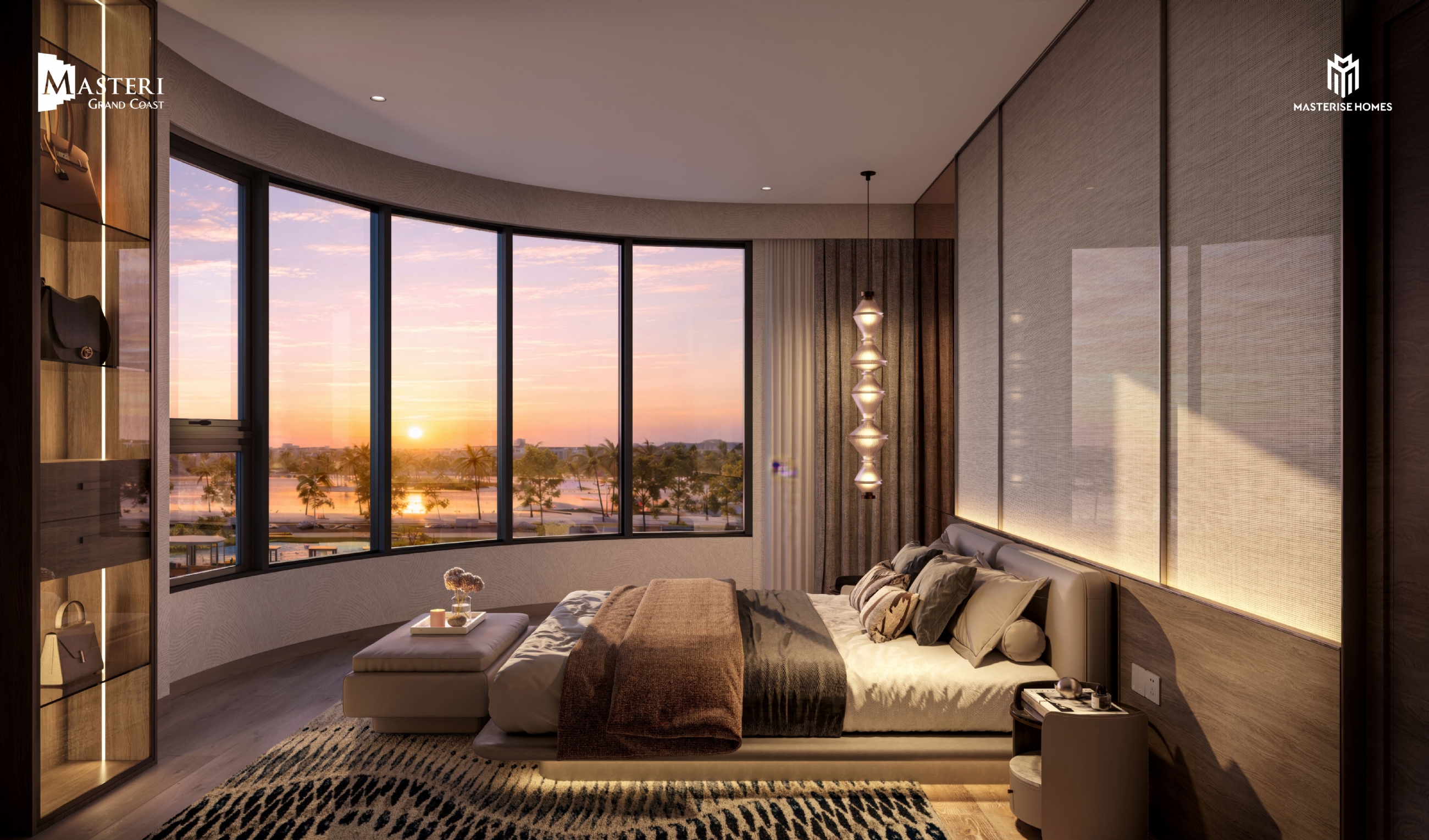 Cho thuê căn hộ 1 phòng ngủ Masteri Grand Coast Ocean Park 2 Văn Giang