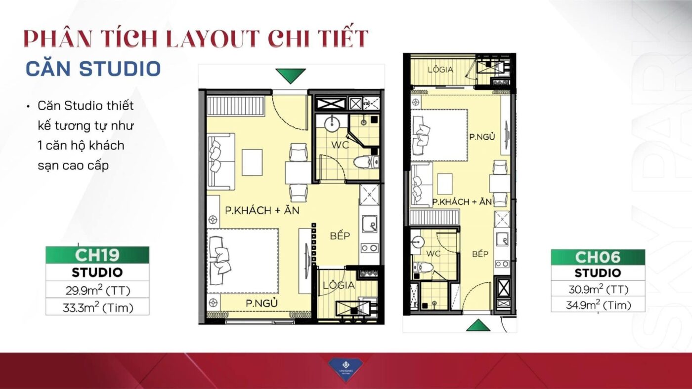 Các loại hình căn hộ Vinhomes Sky Park Bắc Giang 3