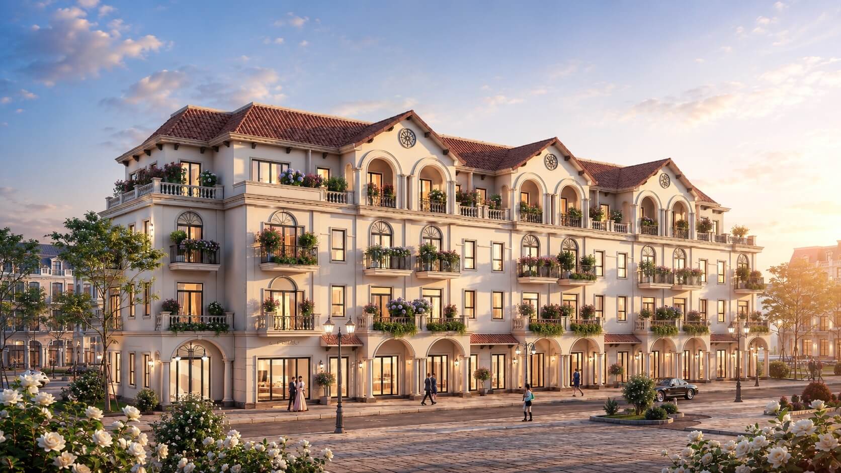 Thiết kế Pearl Rivera Hà Nội và nghệ thuật kiến trúc đa phong cách