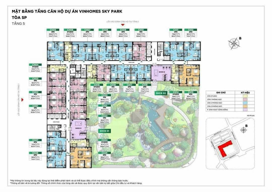 Nhà mẫu dự án chung cư Vinhomes Sky Park Bắc Giang