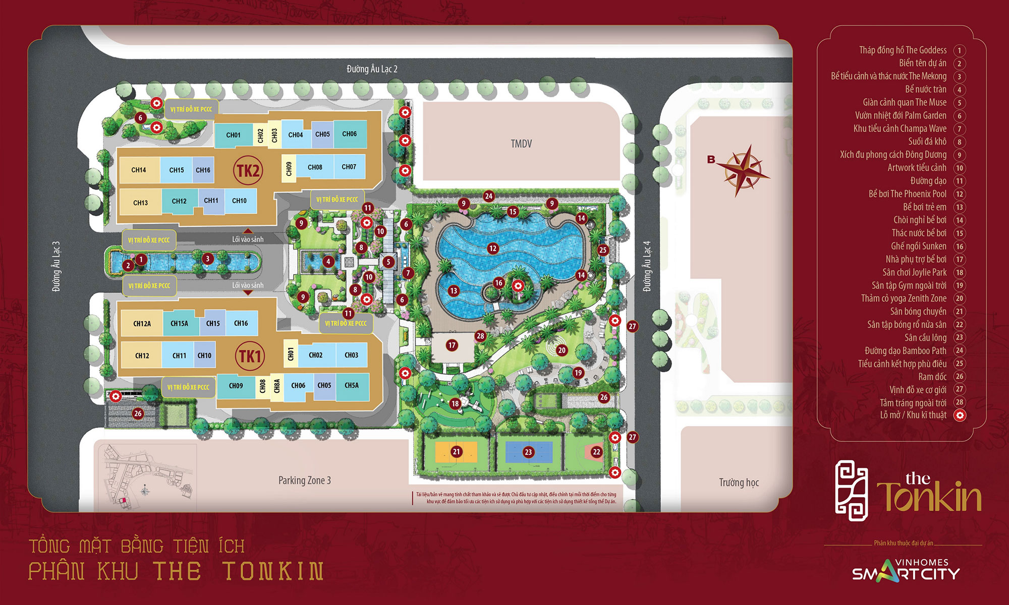 Tiện ích phân khu The Tokin Vinhomes Smart City 2