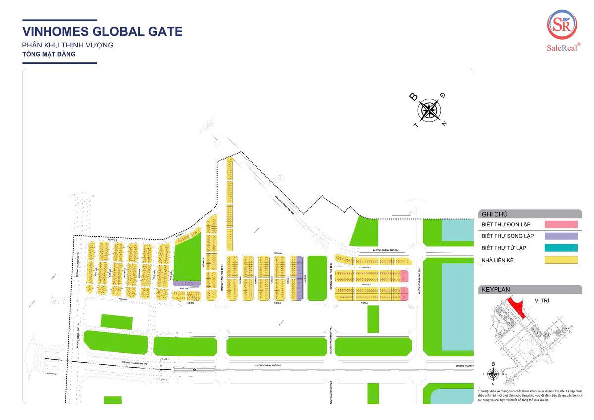 Tổng quan phân khu Thịnh Vượng Vinhomes Cổ Loa Global Gate, Đông Anh