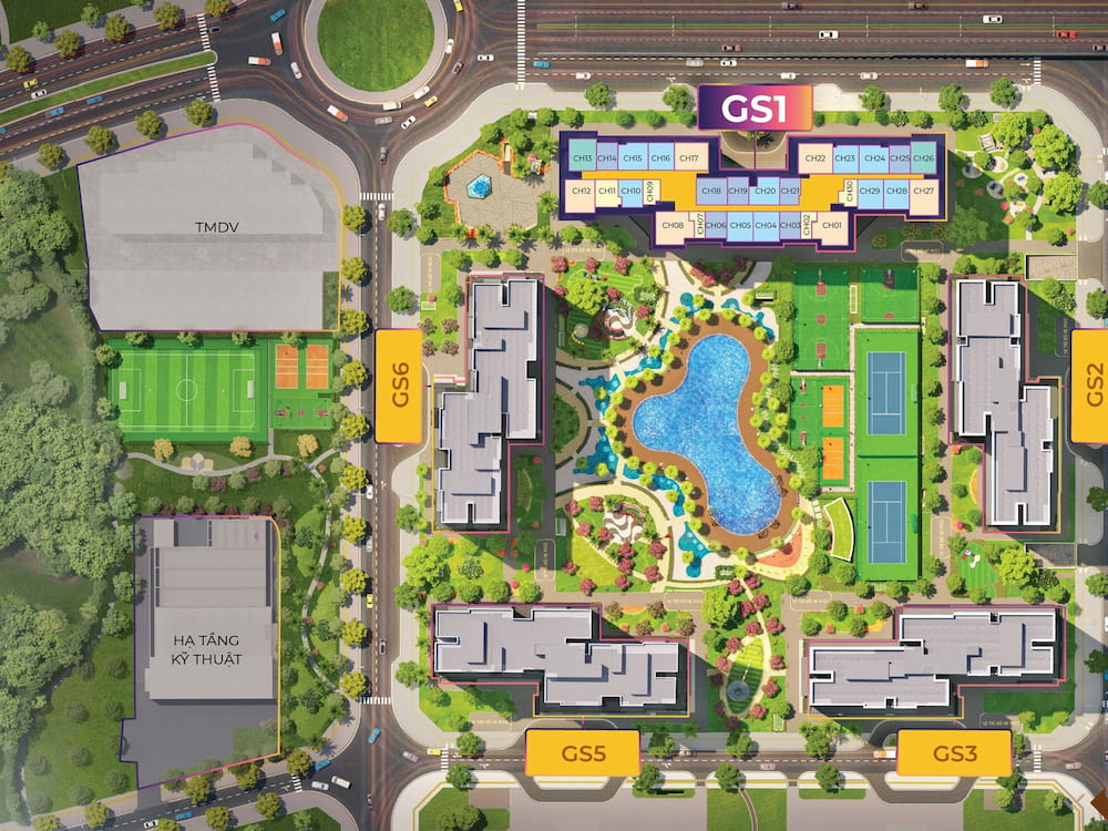 Mặt bằng Miami Vinhomes Smart City