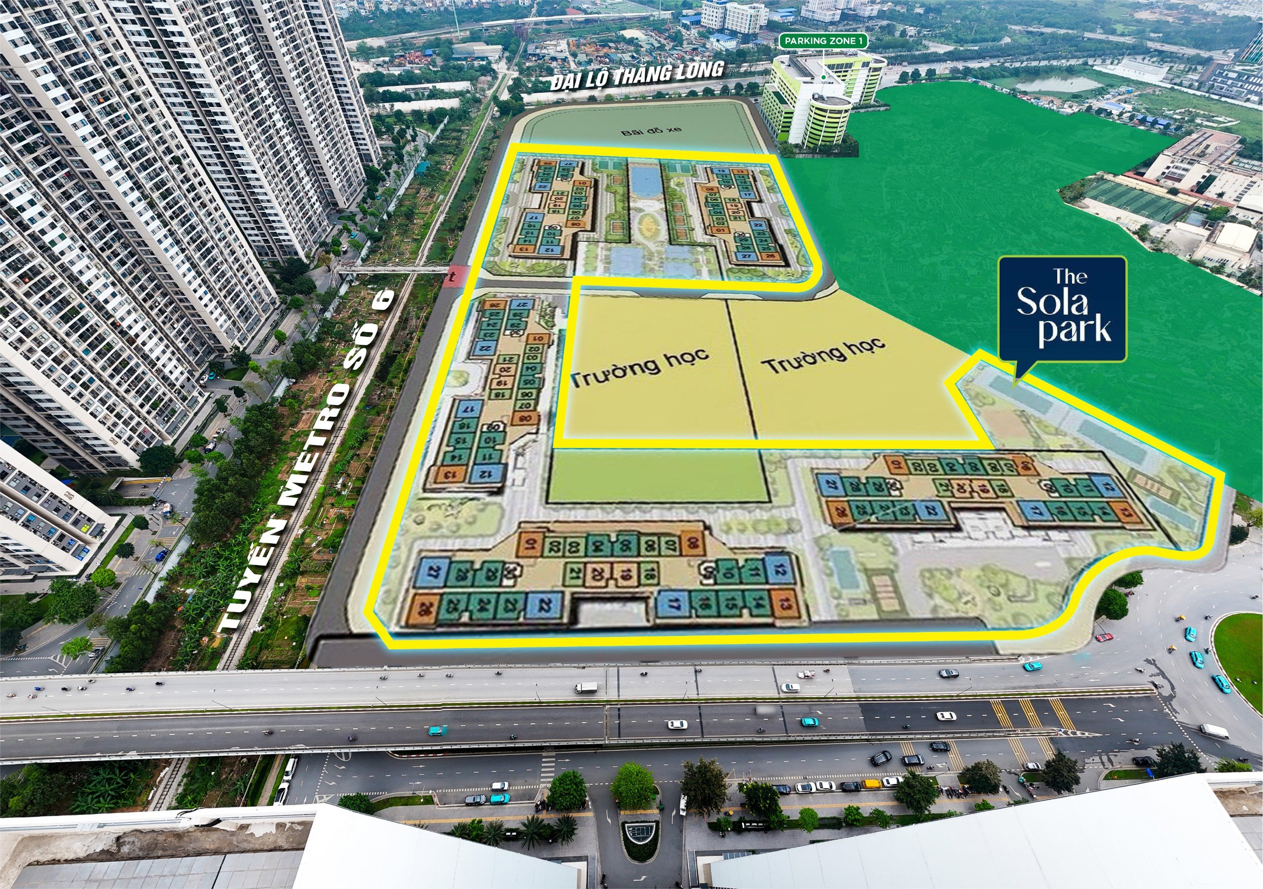 Vị trí chung cư The Sola Park Imperia Smart City