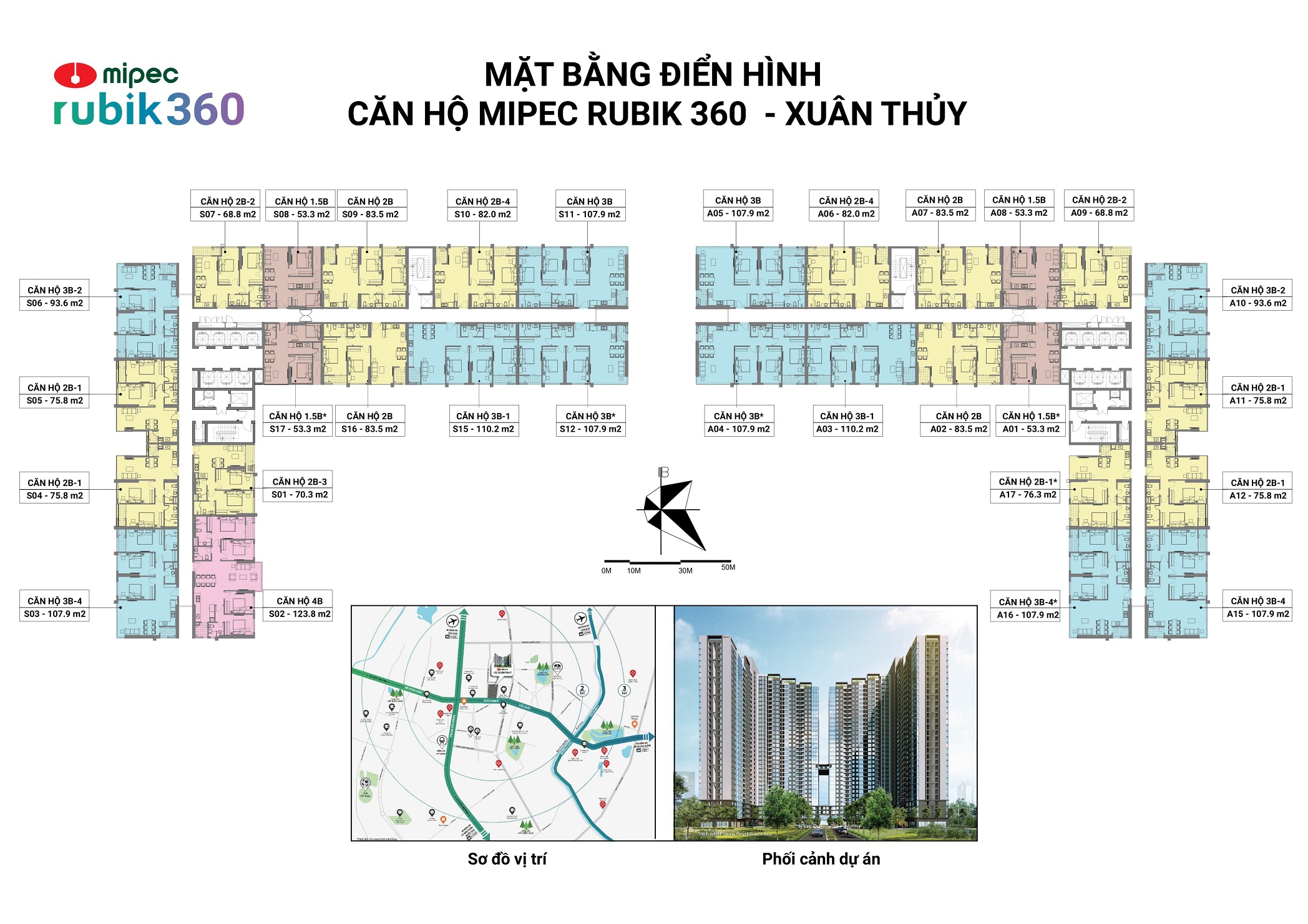 Mặt bằng Rubik 360