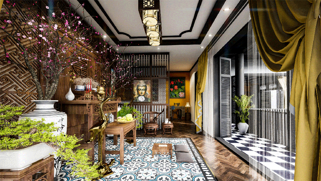 Thiết kế nội thất Sunshine Heritage Resort Cẩm Đình