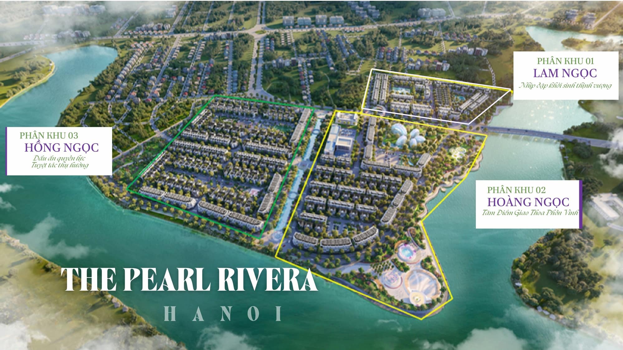 Các loại hình sản phẩm Pearl Rivera Hanoi Mê Linh