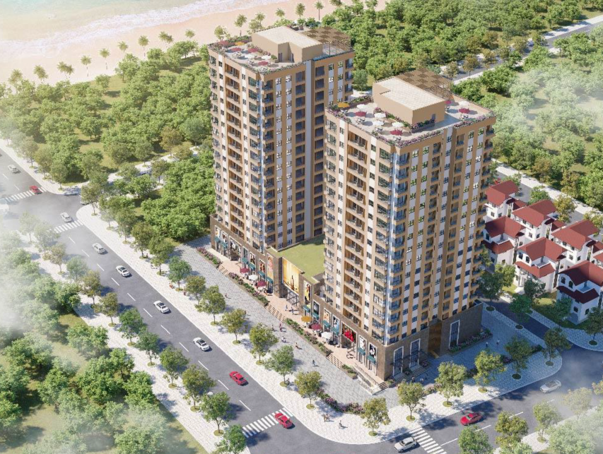 Phối cảnh Pearl Residence BRG Cửa Lò