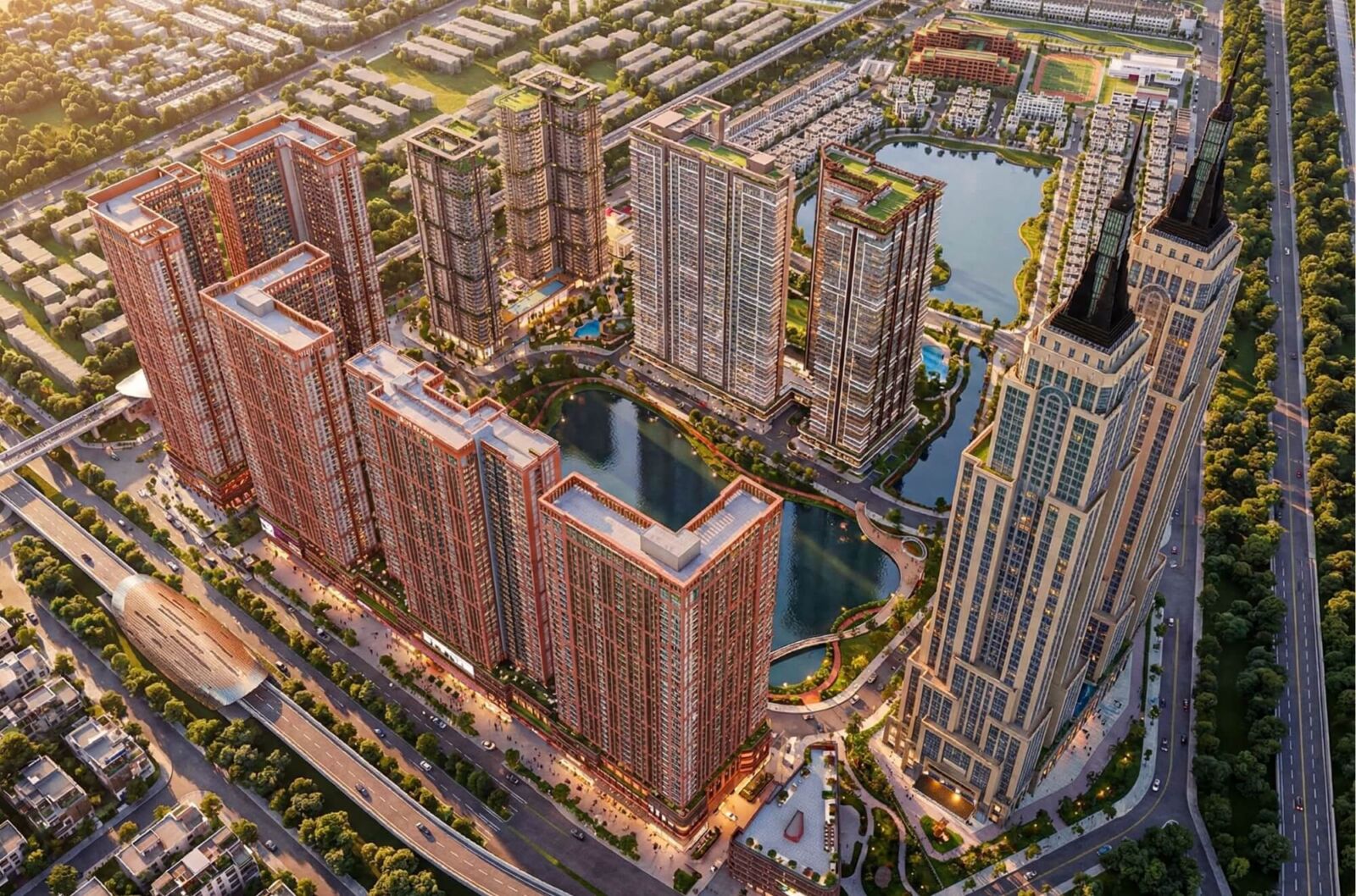 Chung cư Intercentral Đông Anh và tháp biểu tượng cao 60 tầng