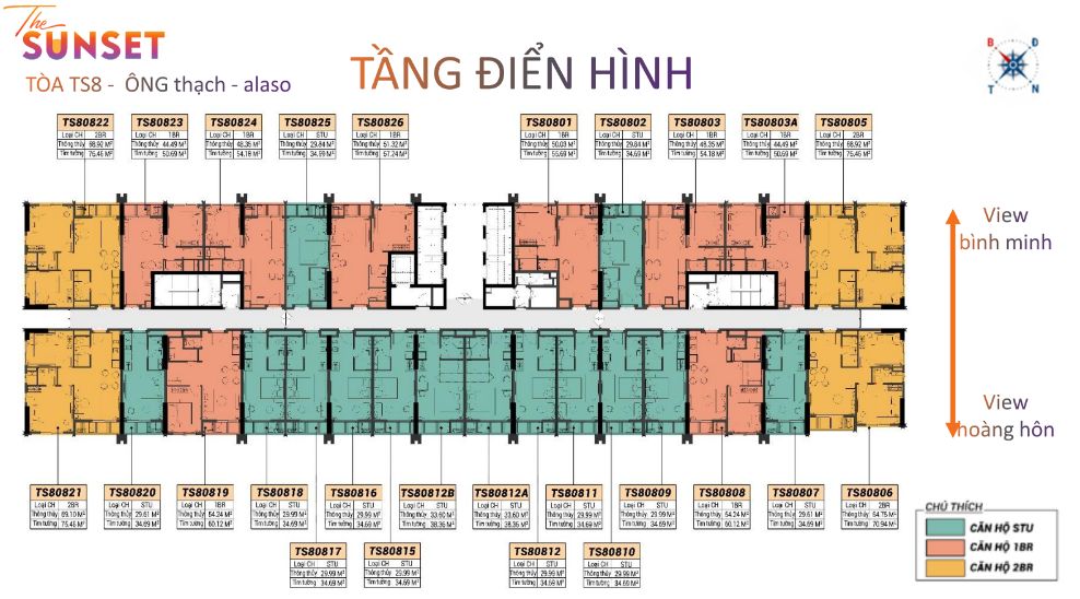 Bán căn hộ TÒA TS8 - ÔNG THẠCH - ALASO