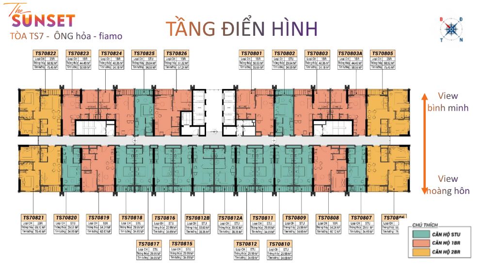 Bán căn hộ TÒA TS7 - ÔNG HỎA - FIAMO The Sunset Phú Quốc