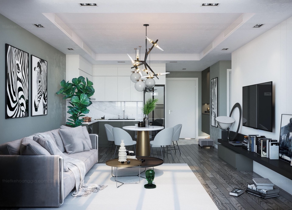 Cho thuê căn hộ chung cư 1 phòng ngủ Sun Grand City Quảng An