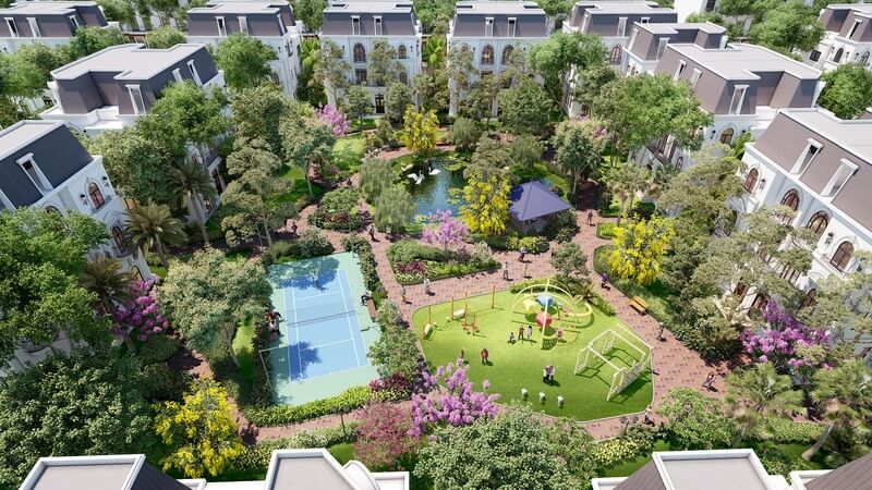 Công viên nội khu đẳng cấp Khu đô thị Hà Phong Mê Linh