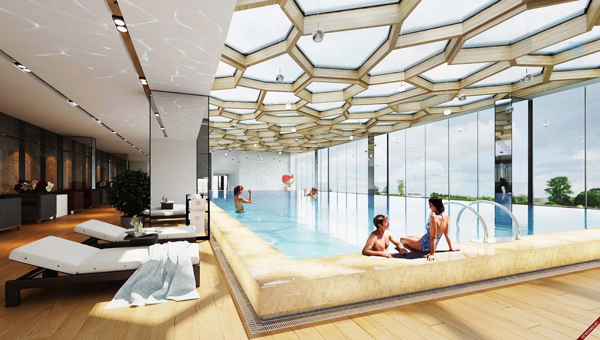 Cho thuê căn hộ chung cư 1 phòng ngủ Sun Grand City Quảng An