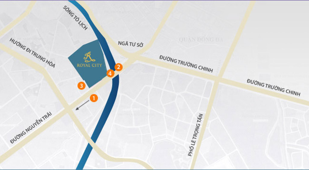 Vị trí Vinhomes Royal City