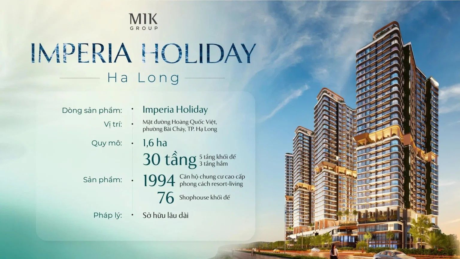Cho thuê căn hộ chung cư Imperia Holiday Hạ Long