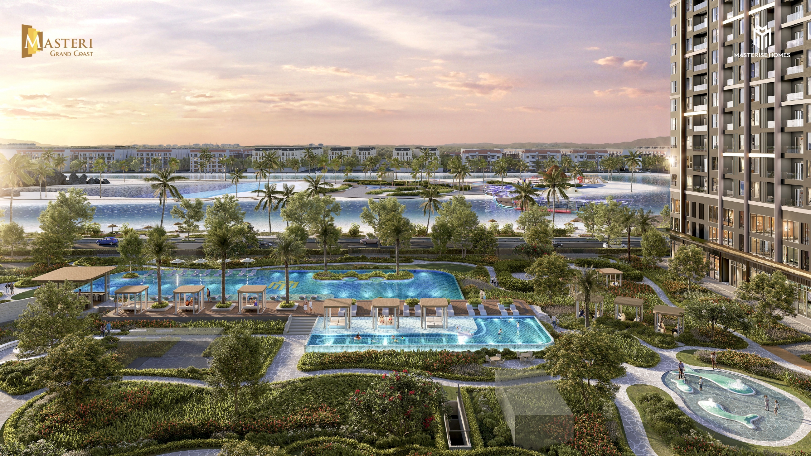 Quy hoạch Masteri Grand Coast Ocean Park 2 kiến tạo không gian căn hộ ven hồ