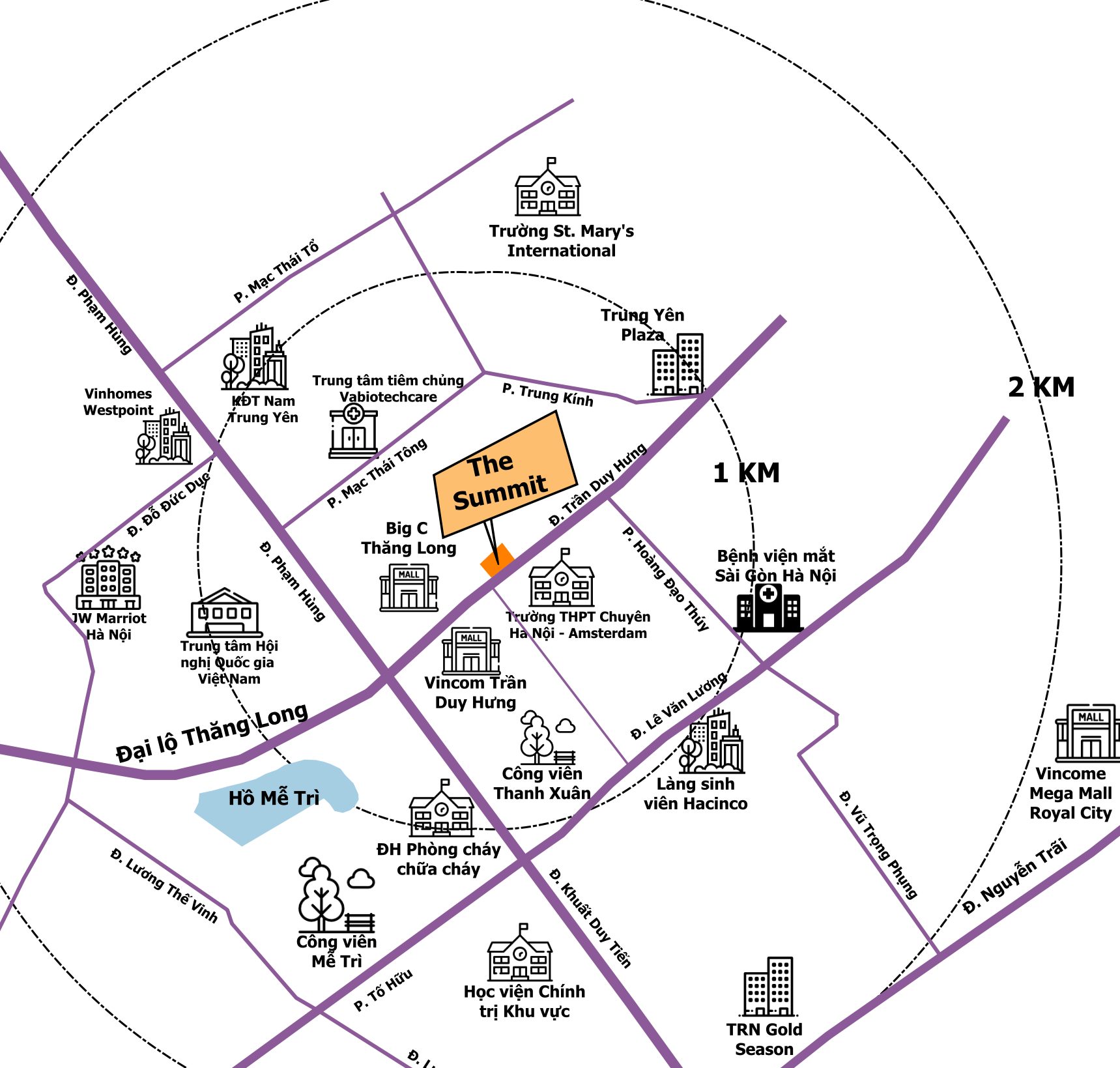 Đi đến Summit Building thuận tiện